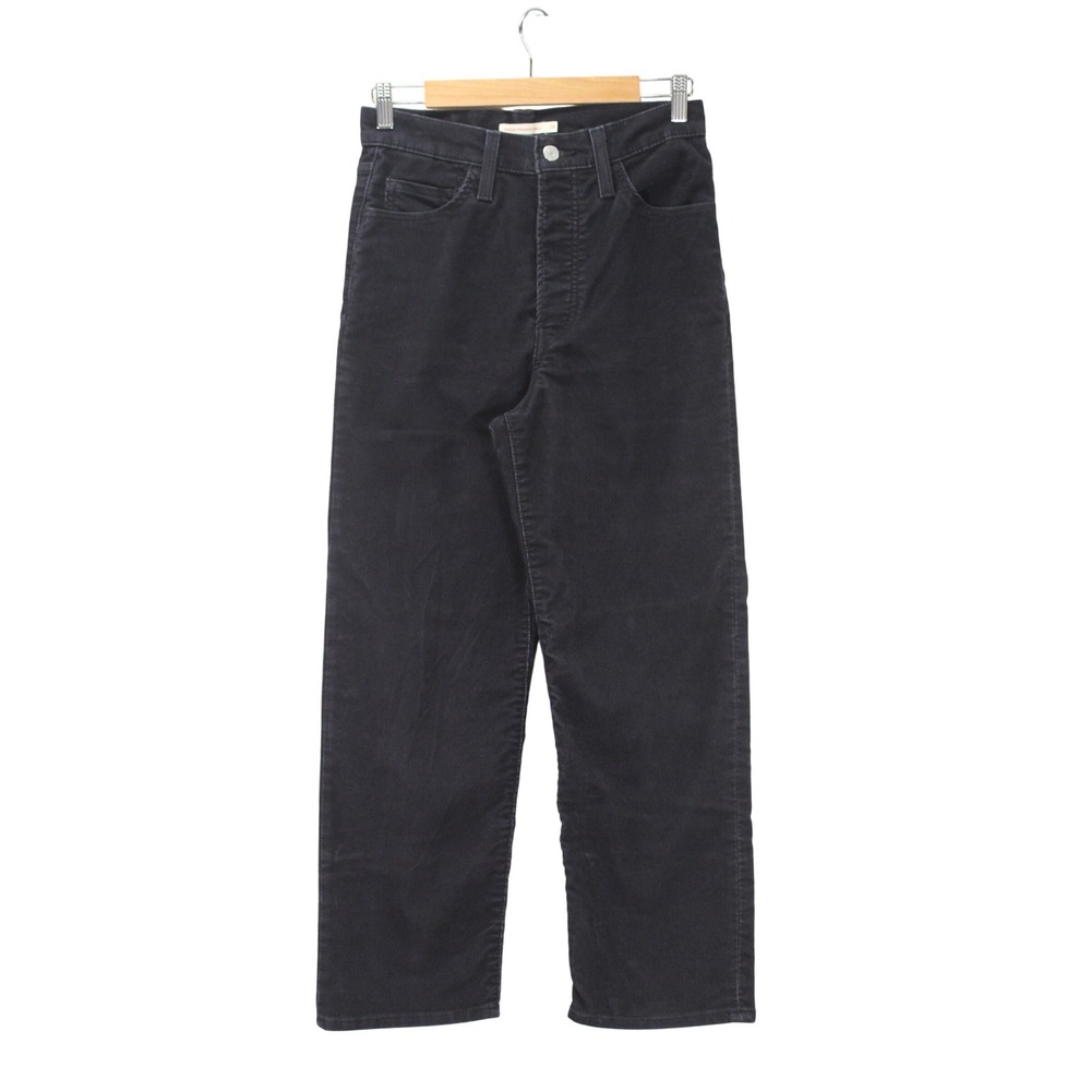 Levi's Ribcage Straight High Rise Corduroy Ankle Jeans‎ Button Fly Women's 28